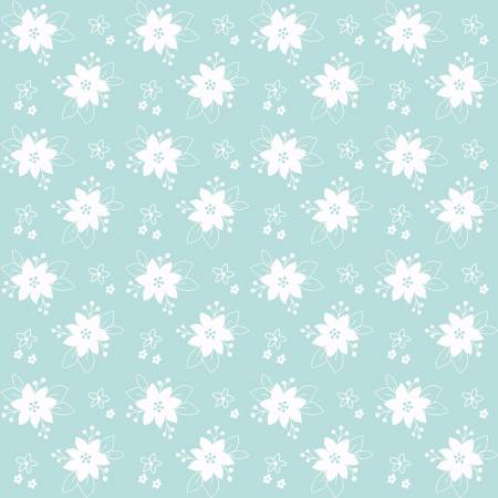 {New Arrival} Riley Blake Tasha Noel Pixie Noel 2 Floral Aqua