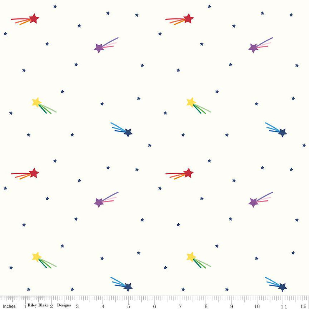 Riley Blake Kirsty Lea Imagine Shooting Stars Offwhite