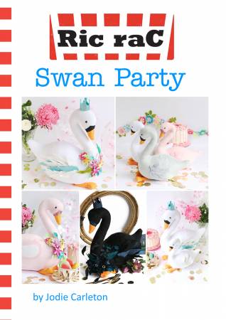 Ric Rac Patterns Swan Party by Jodie Carelton