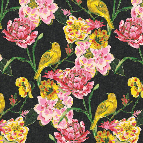 {New Arrival} Art Gallery Fabrics Charlotte Carolina Wren Dusk