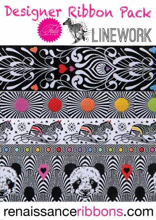 {New Arrival} Tula Pink Linework Designer Ribbon Pack