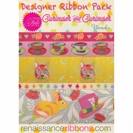 {New Arrival} Tula Pink Curiouser Wonder Designer Ribbon Pack