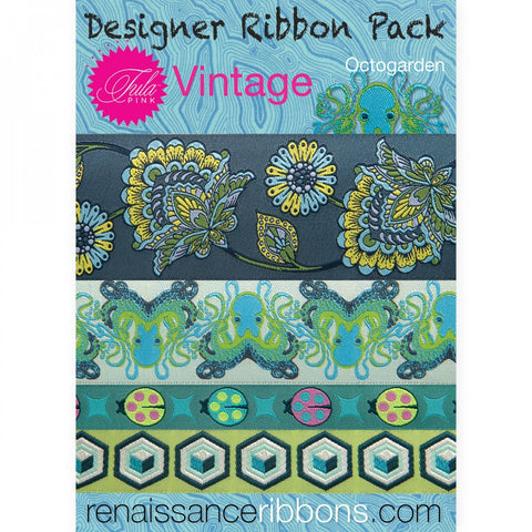{New Arrival} Tula Pink Vintage Octogarden Designer Ribbon Pack