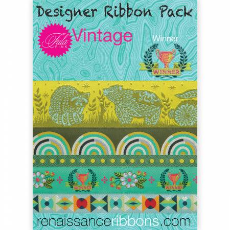 {New Arrival} Tula Pink Vintage Winner Designer Ribbon Pack