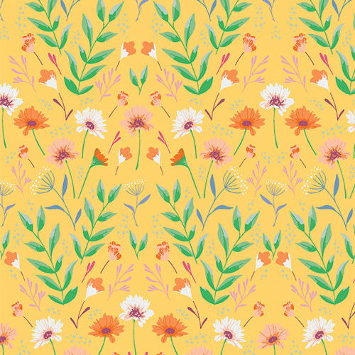 {New Arrival} Art Gallery Fabrics Daisy Reflective Meadow