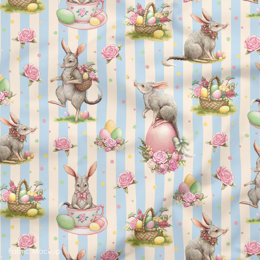 Devonstone Easter Bilby- Bilby Stripe Blue