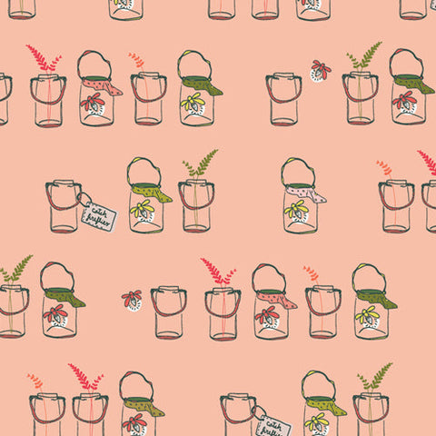 Art Gallery Dew + Moss Jars o' Bugs FAT QUARTER