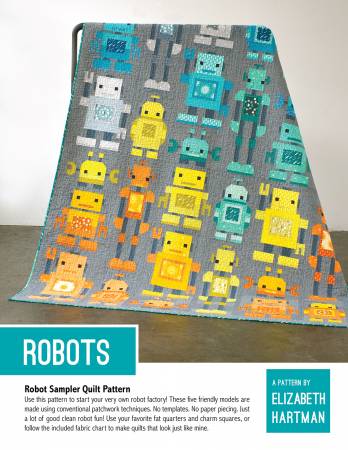 {New Arrival} Elizabeth Hartman Robots Pattern