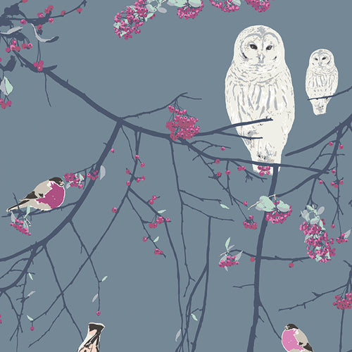 Art Gallery Fabrics The Season of Tribute - Eclectic Intuition FLANNEL Bird Songs Four