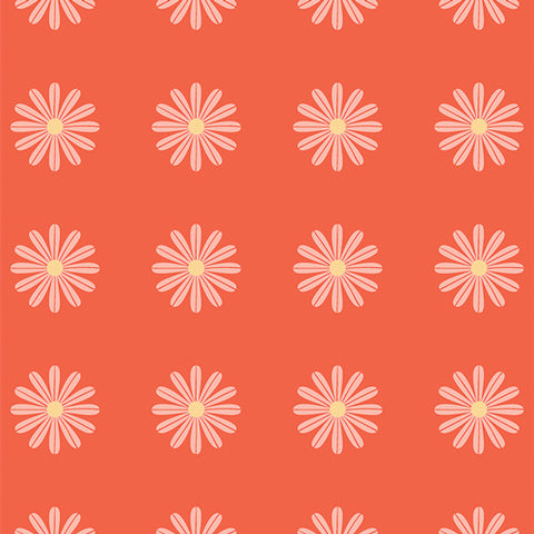 {New Arrival} Art Gallery Fabrics Flower Bloom Choose Happy Tangerine