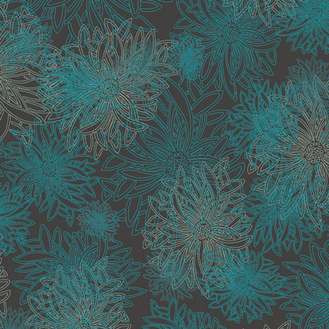 {New Arrival} Art Gallery Floral Elements Deep Ocean