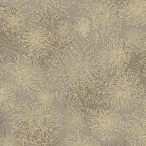 {New Arrival} Art Gallery Fabrics New Floral Elements Khaki