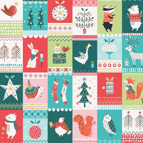 Dashwood Studio Forest Friends Christmas Blocks Metallic