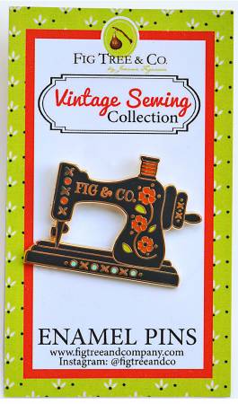 Fig Tree Quilts Sewing Machine Enamel Pin
