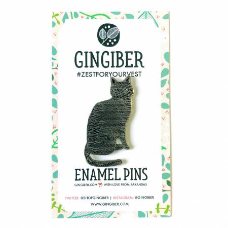 Gingiber Enamel Pins Black Cat