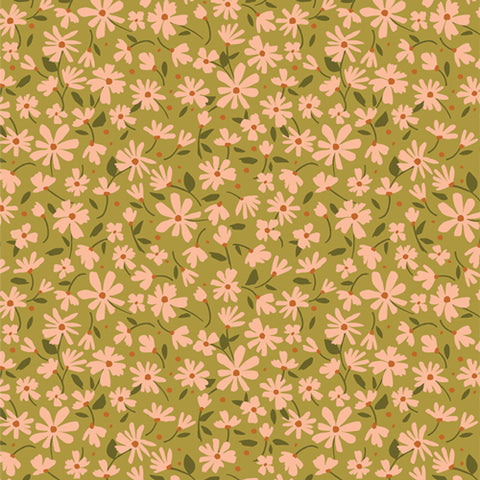 {New Arrival} Art Gallery Fabrics Gloria Nostalgia Meadow Moss