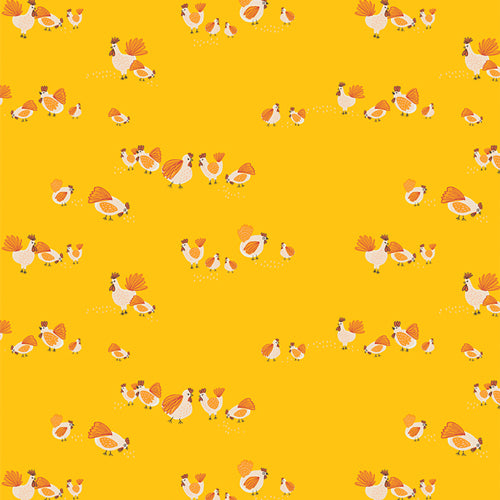 {New Arrival} Art Gallery Fabrics Grow & Harvest Roaming Hens Sun