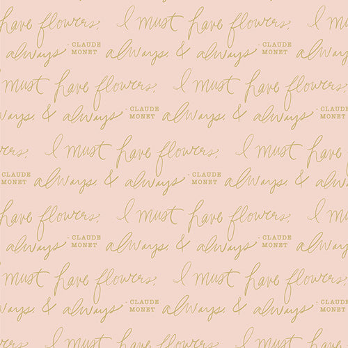 Art Gallery Fabrics Gathered Always & Always Luminance Metallic FAT QUARTER