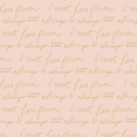 Art Gallery Fabrics Gathered Always & Always Luminance Metallic FAT QUARTER