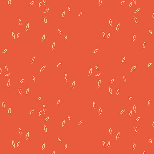 {New Arrival} Art Gallery Fabrics Hazelwood Dancing Leaves Vermilion