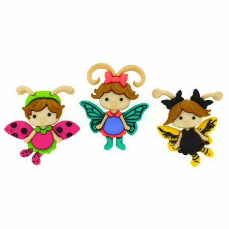 Dress it up Buttons Flutter Bugs II