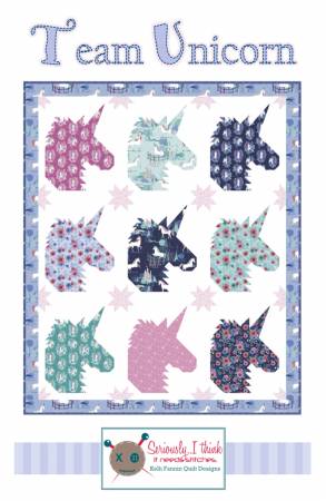 Riley Blake Designs Team Unicorn pattern- Kelli Fannin