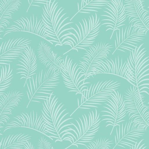 Amanda Brandl Australian Soaring Ferns on Turquoise