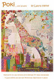 {New Arrival} Laura Heine Poki Mini Giraffe Collage Pattern