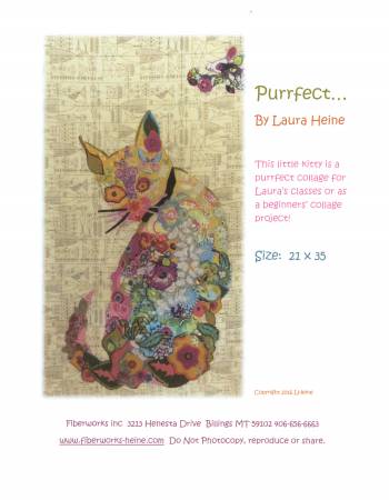 {New Arrival} Laura Heine Purrfect Cat Collage Pattern