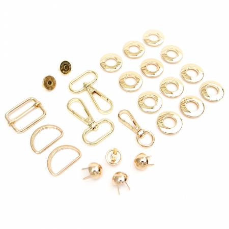{New Arrival} Sallie Tomato Hardware Kit Magnolia Drawstring Bucket Bag Gold