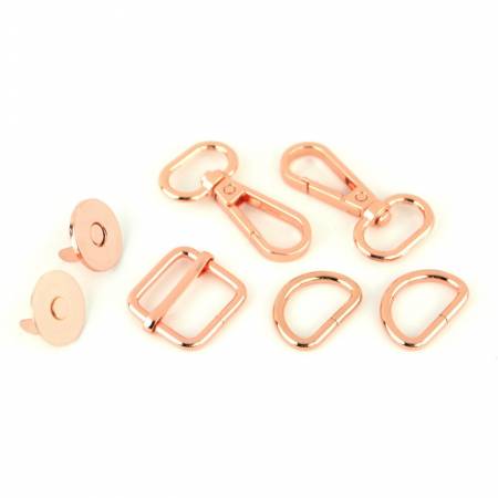 Sallie Tomato Ginger OR Myrna Hardware Kit Rose Gold