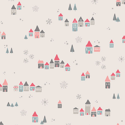 {New Arrival} Art Gallery Little Town Snowdrift Joy
