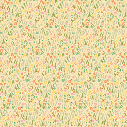 {New Arrival} Art Gallery Fabrics LullaBee Gardenland Sun FAT QUARTER