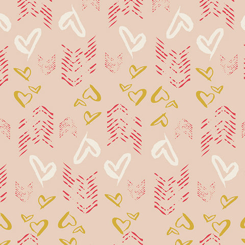 Art Gallery Love Story Hearts Fletching Gold
