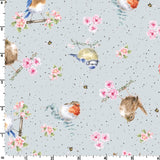 Maywood Studio Bramble Patch Tossed Birds Blue