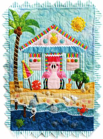 Flamingo Cove Wall Hanging Pattern by Marcia Layton