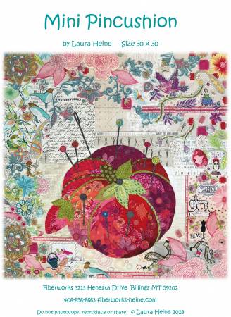 Laura Heine Mini Pincushion Collage Pattern