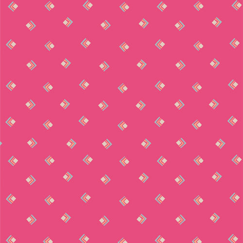 Art Gallery Open Heart Everlasting Tokens Pink FAT QUARTER