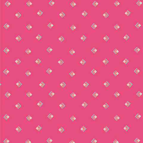 Art Gallery Open Heart Everlasting Tokens Pink FAT QUARTER