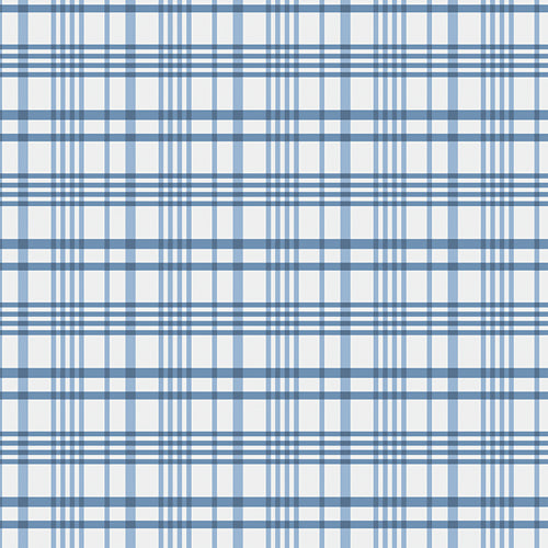 {New Arrival} Art Gallery Fabrics Storyteller Happy Plaid Periwinkle