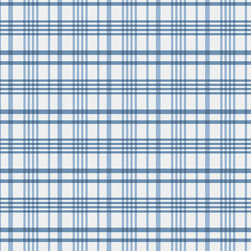 {New Arrival} Art Gallery Fabrics Storyteller Happy Plaid Periwinkle