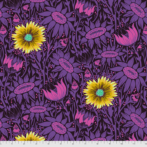 {New Arrival} FreeSpirit Anna Maria Horner Made My Day Coreopsis - Plum