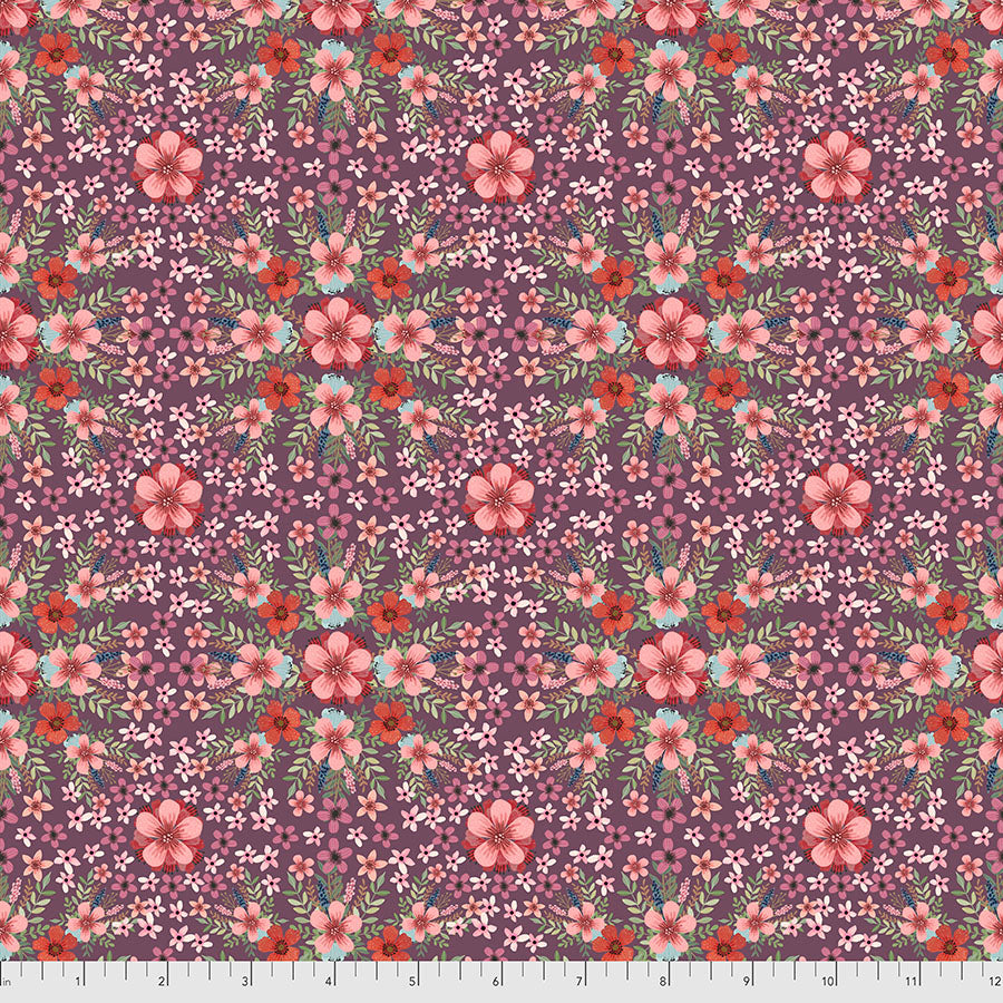 FreeSpirit Mia Charro Farm Friends Farm Floral - Plum