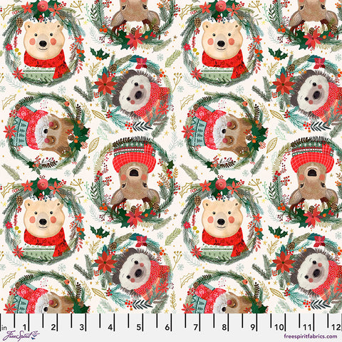FreeSpirit Mia Charro Christmas Squad Fuzzy Friends - Ivory