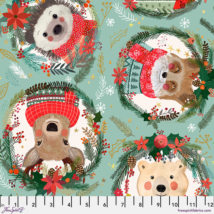 FreeSpirit Mia Charro Christmas Squad Squad Wreaths - Sage