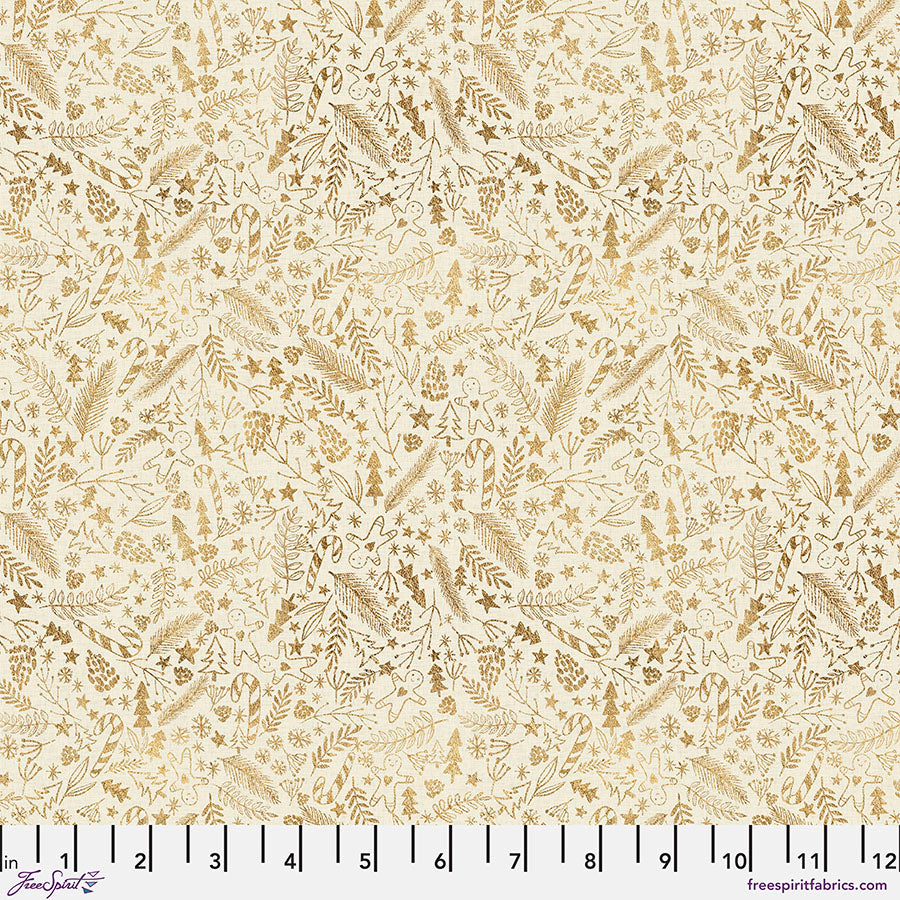 FreeSpirit Mia Charro Christmas Squad Goldie Feeling - Eggshell
