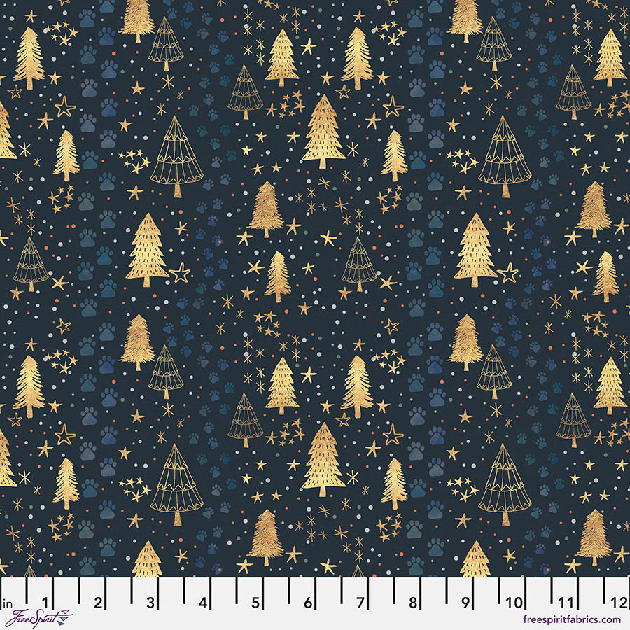 FreeSpirit Mia Charro Christmas Squad Follow the Tracks - Navy