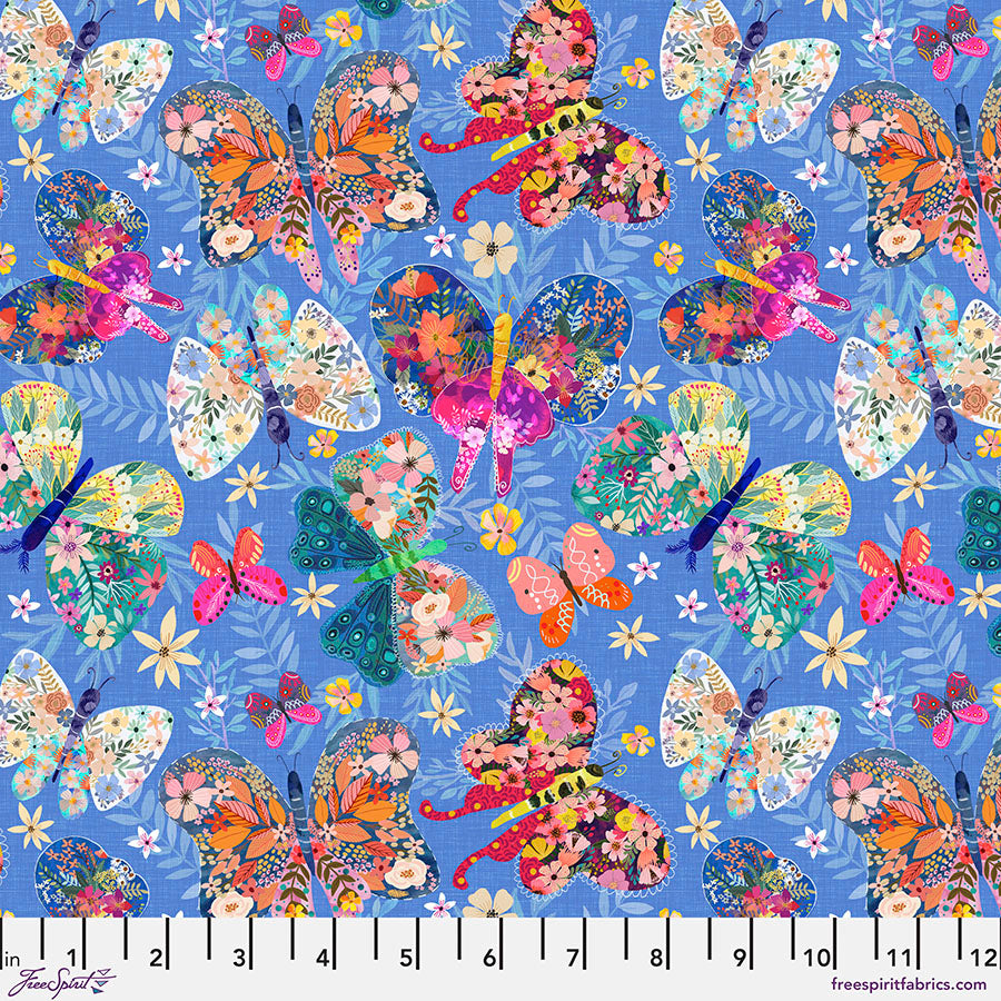 {New Arrival} Freespirit Mia Charro Magic Friends Butterfly Paradise - Blue