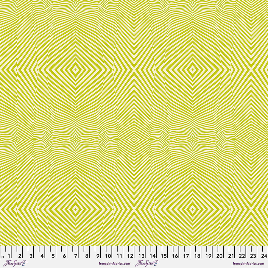 {New Arrival} Tula Pink Moon Garden Lazy Stripe - Dawn