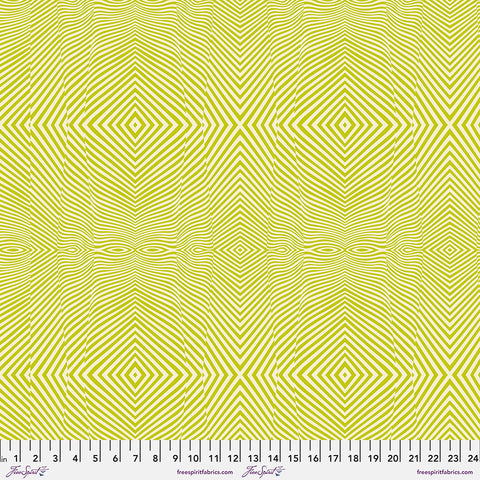{New Arrival} Tula Pink Moon Garden Lazy Stripe - Dawn